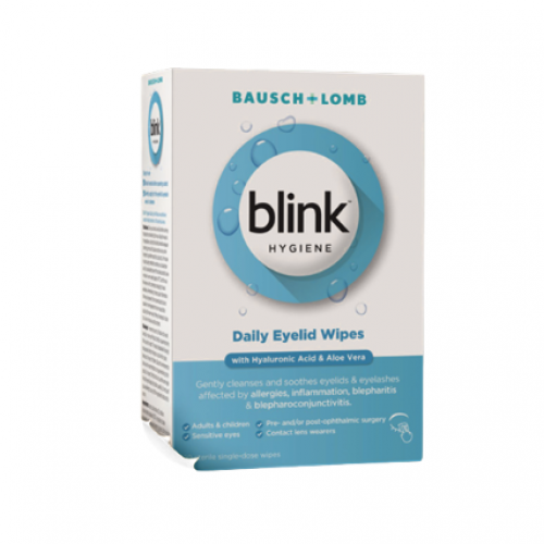 Blink Hygiene Daily Eyelid Wipes (box of 20)