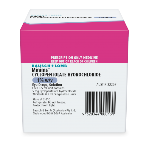 Cyclopentolate Hydrochloride 1% (Box of 20)