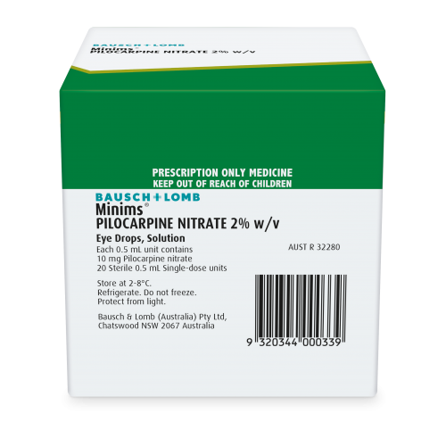 Pilocarpine Nitrate 2% (Box of 20)