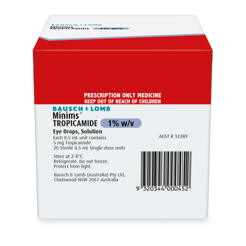 Tropicamide 1% (Box of 20)