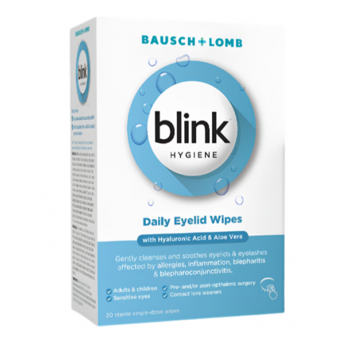 Blink Hygiene Daily Eyelid Wipes (box of 20)